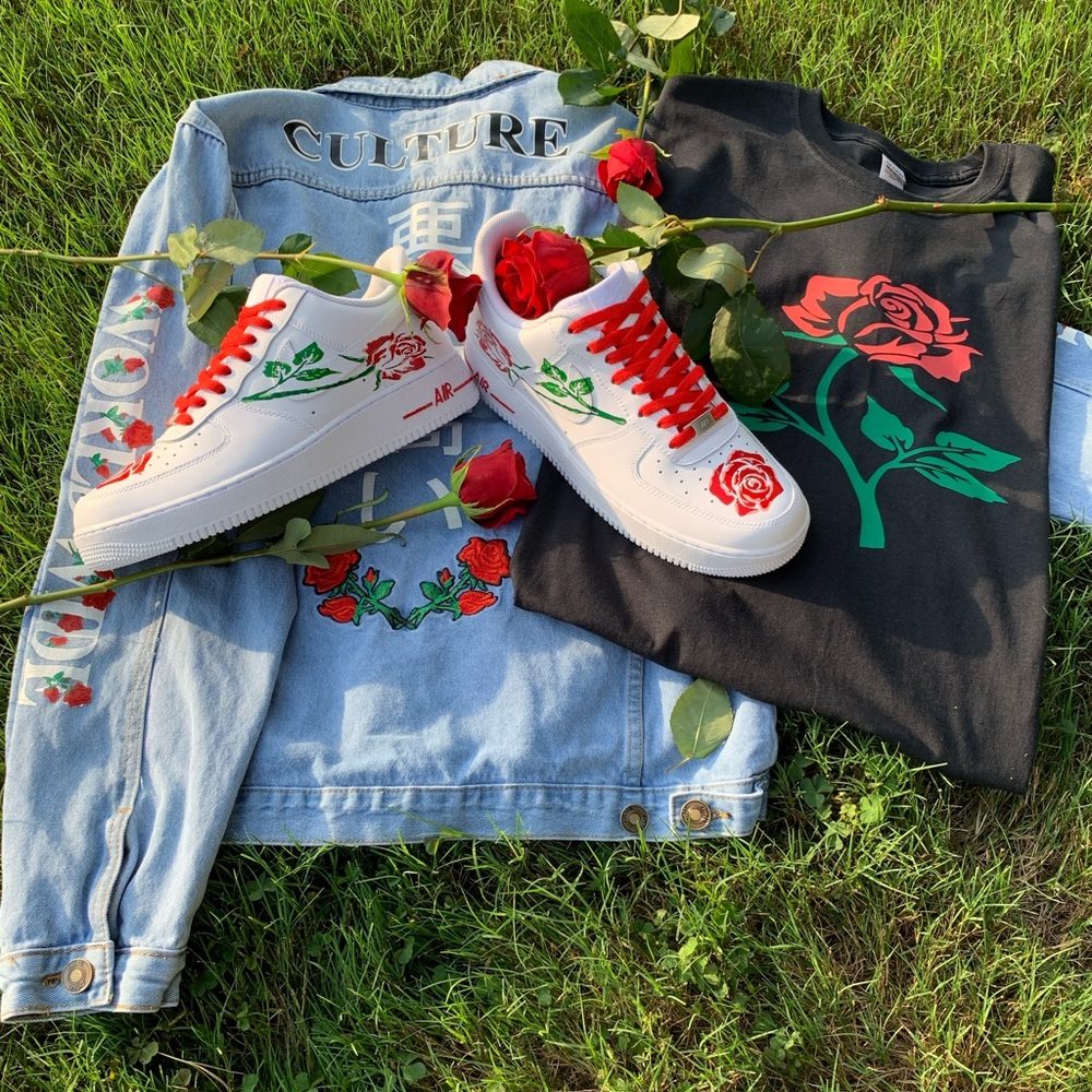 Custom Nike Airforce1 Rose